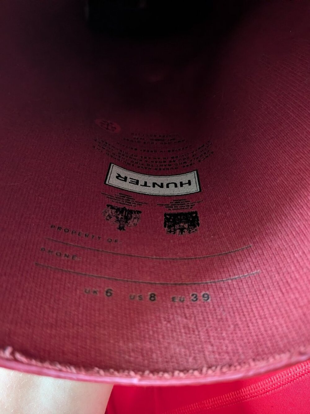 Red Hunter Rainboots Tall - Picture 2 of 5